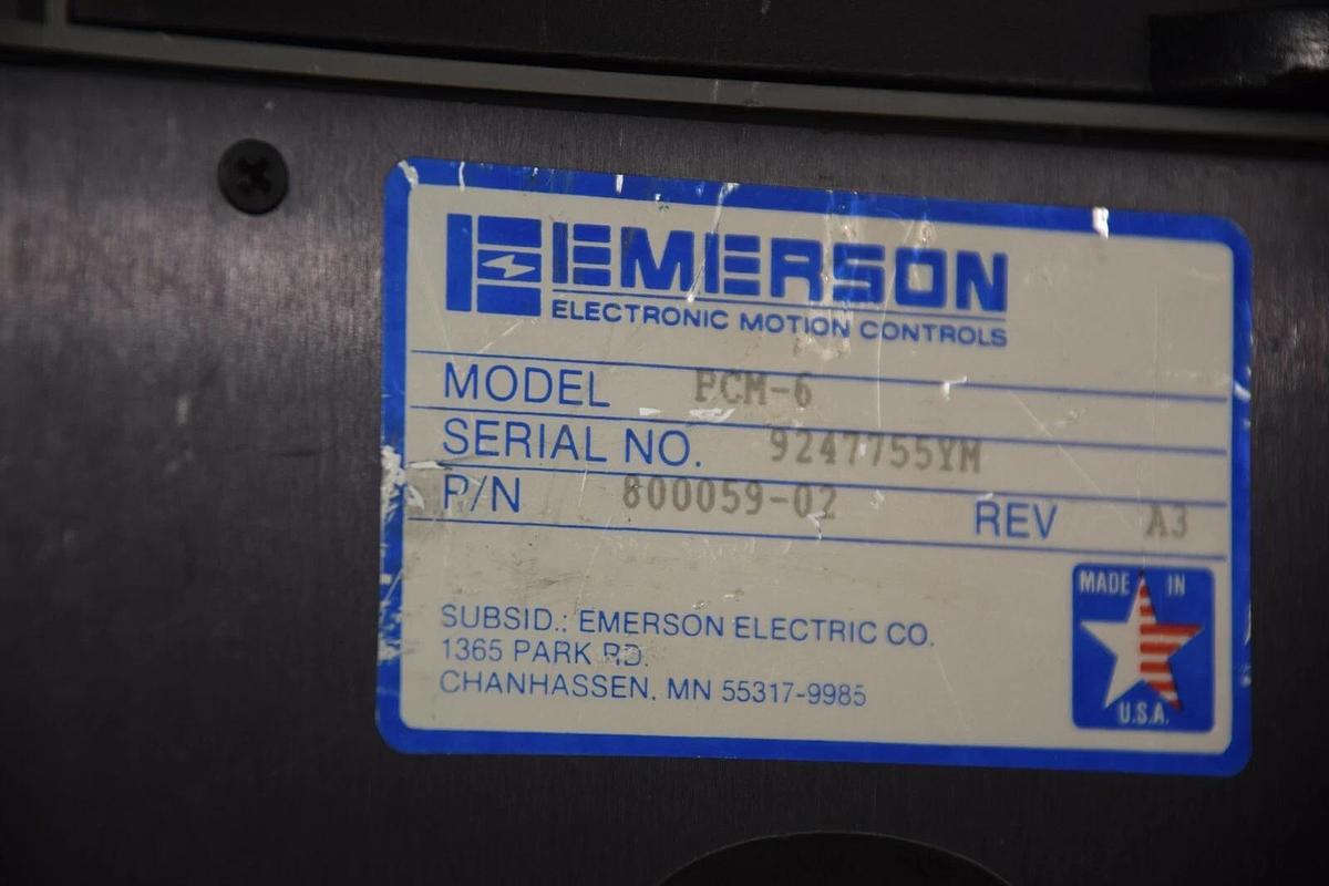 Used EMERSON PCM-6 PCM6 POSITIONING SERVO DRIVE PHASE SYNCHRONIZING CONTROLLER