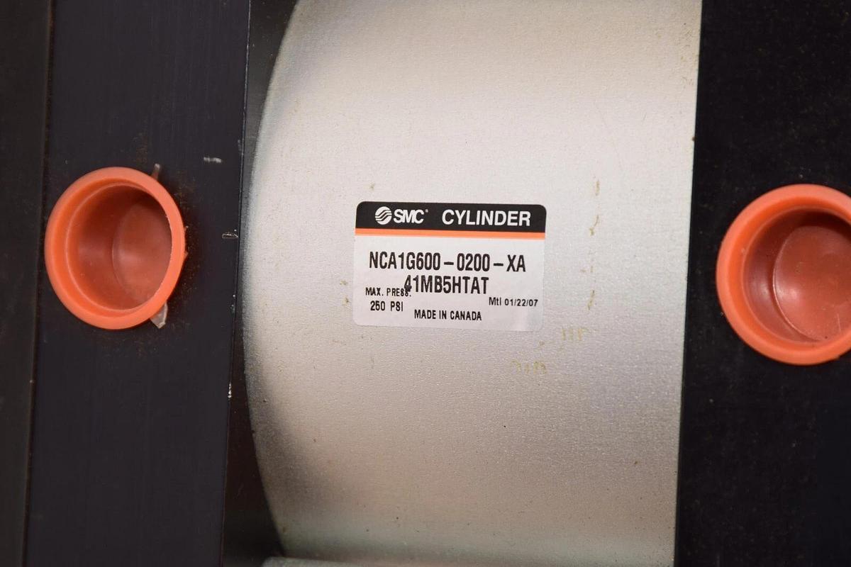 (NEW) SMC NCA1G600-0200-XA , NCA1G600-0200-XA41MB5HTAT 250psi Cylinder