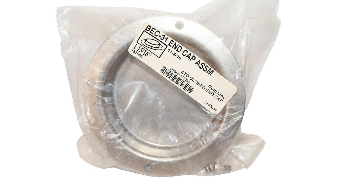 NEW GOLD LINE / SEALMASTER BEC-31 , BEC31 1-15/16" STD Closed End Cap, Stainless