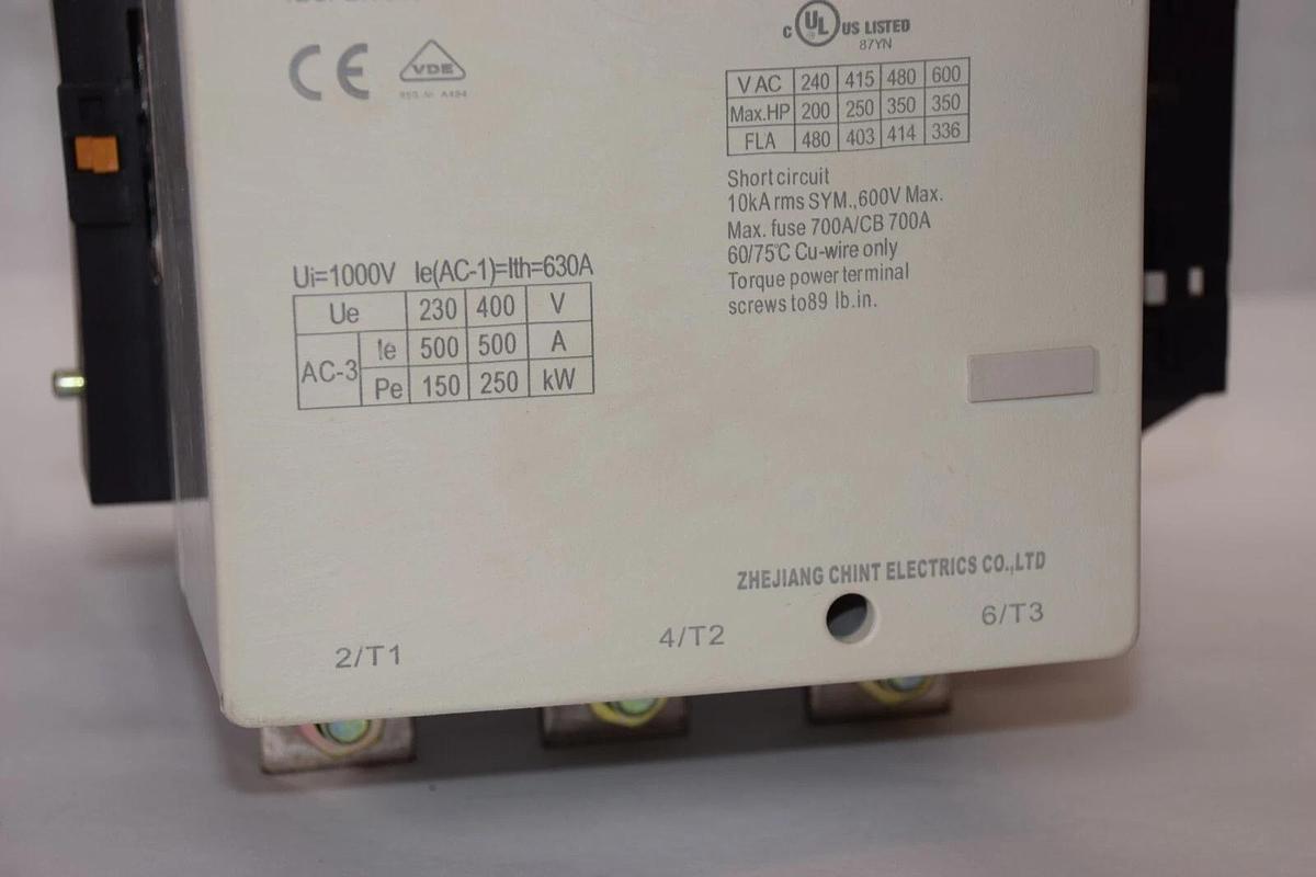 (NEW) CHINT NC2-500 , NC2500 NC2500 120V 50/60Hz AC Contactor