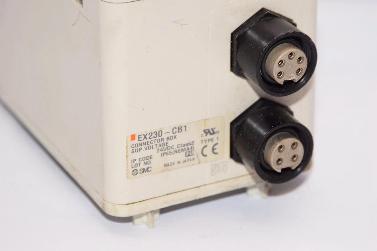 Used SMC EX230-SDN1 Devicenet Interface Module EX230-CB1 Valve Connector Box 24Vdc