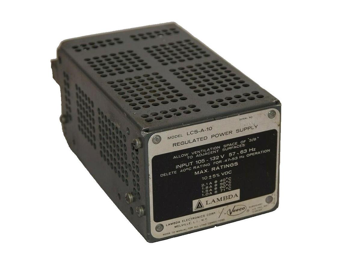 Used LAMBDA LCS-A-10 LCSA10 LMOV-2 6-20vdc 105-132V 57-63Hz Regulated Power Supply