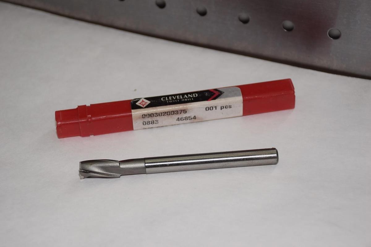 CLEVELAND 3/8" 3/8 883 HS C'BORE 00030200375 TWIST DRILL BIT NEW