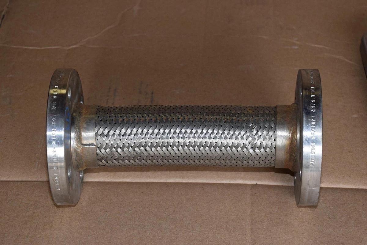 Used Flow components 12" Long  2" ID Stainless Steel Flexible Coupling 316 316L A182