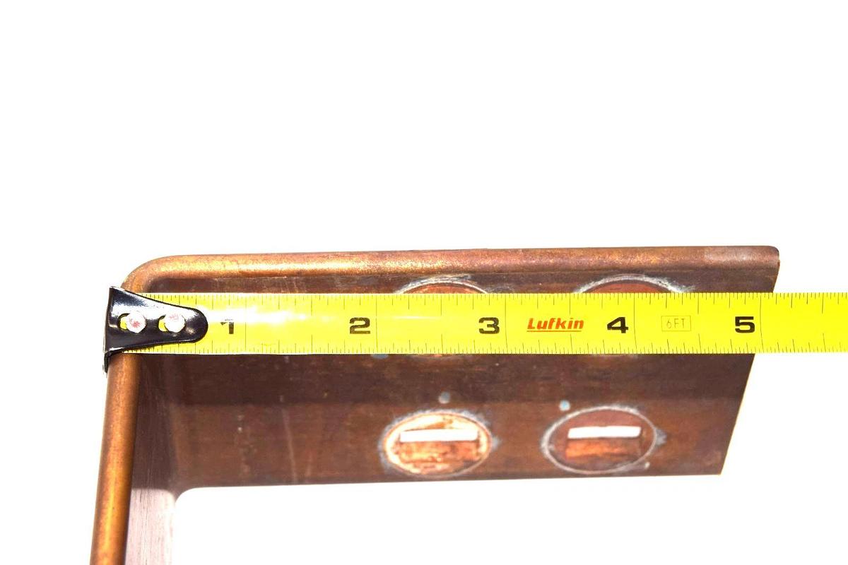 Used 41" x 3" x 1/4" (+4" offset Step) Copper Flat BusBar bus bar buss bar Stock