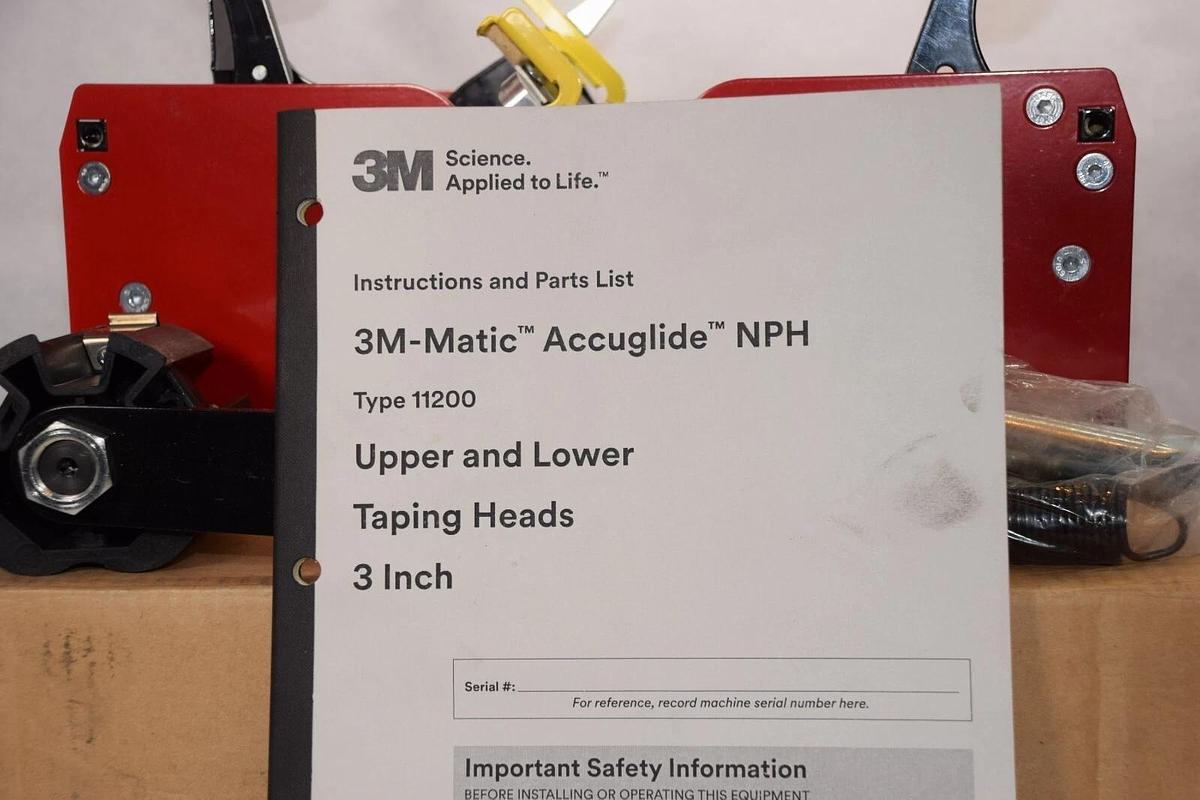 3M 3M-Matic Accuglide NPH 11200 3" 3 in Lower Bottom Tape Taping Head Heads *NEW