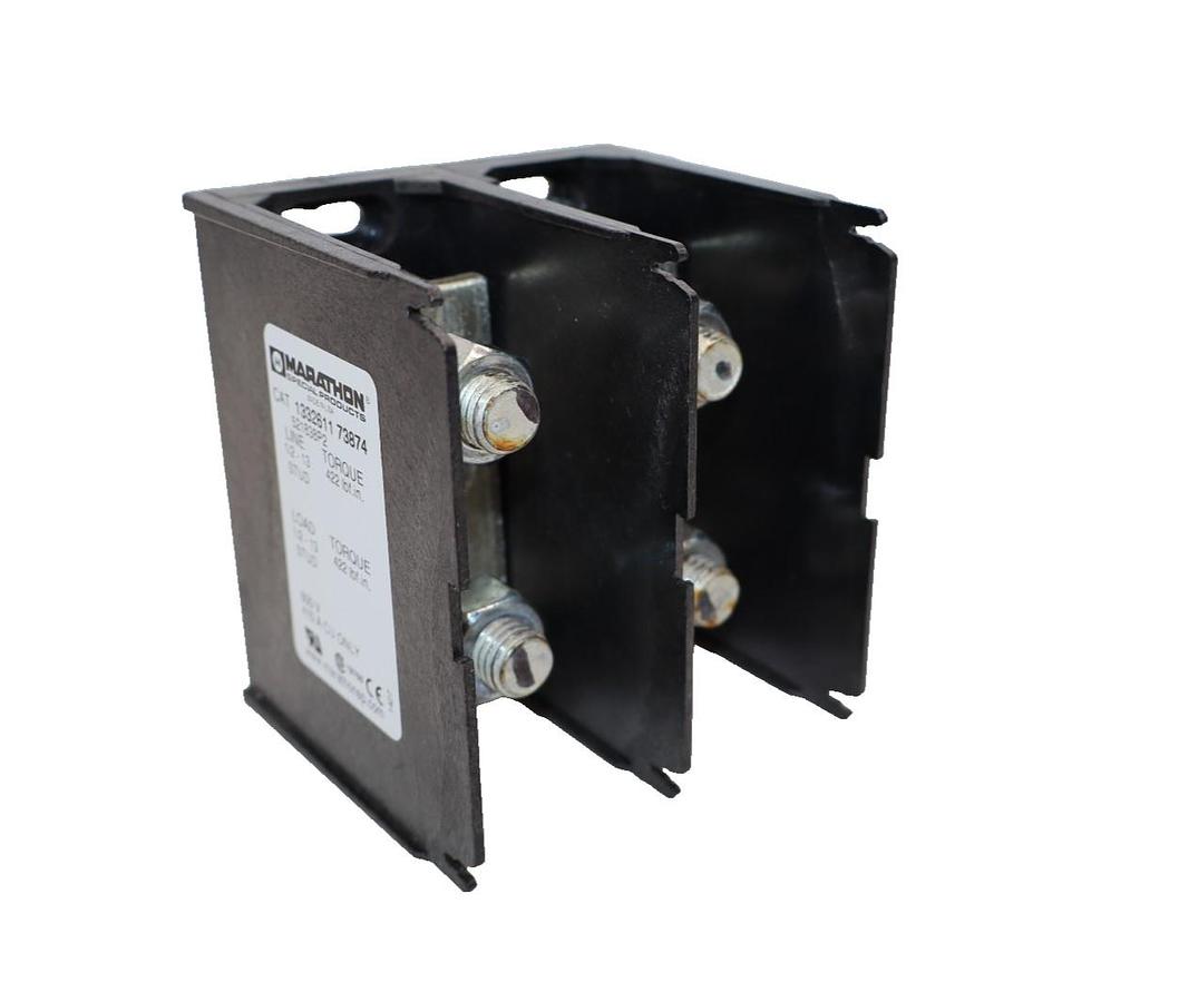 Used MARATHON 1332611 73874 , 133261173874 600V 410A 2P Power Distribution Block