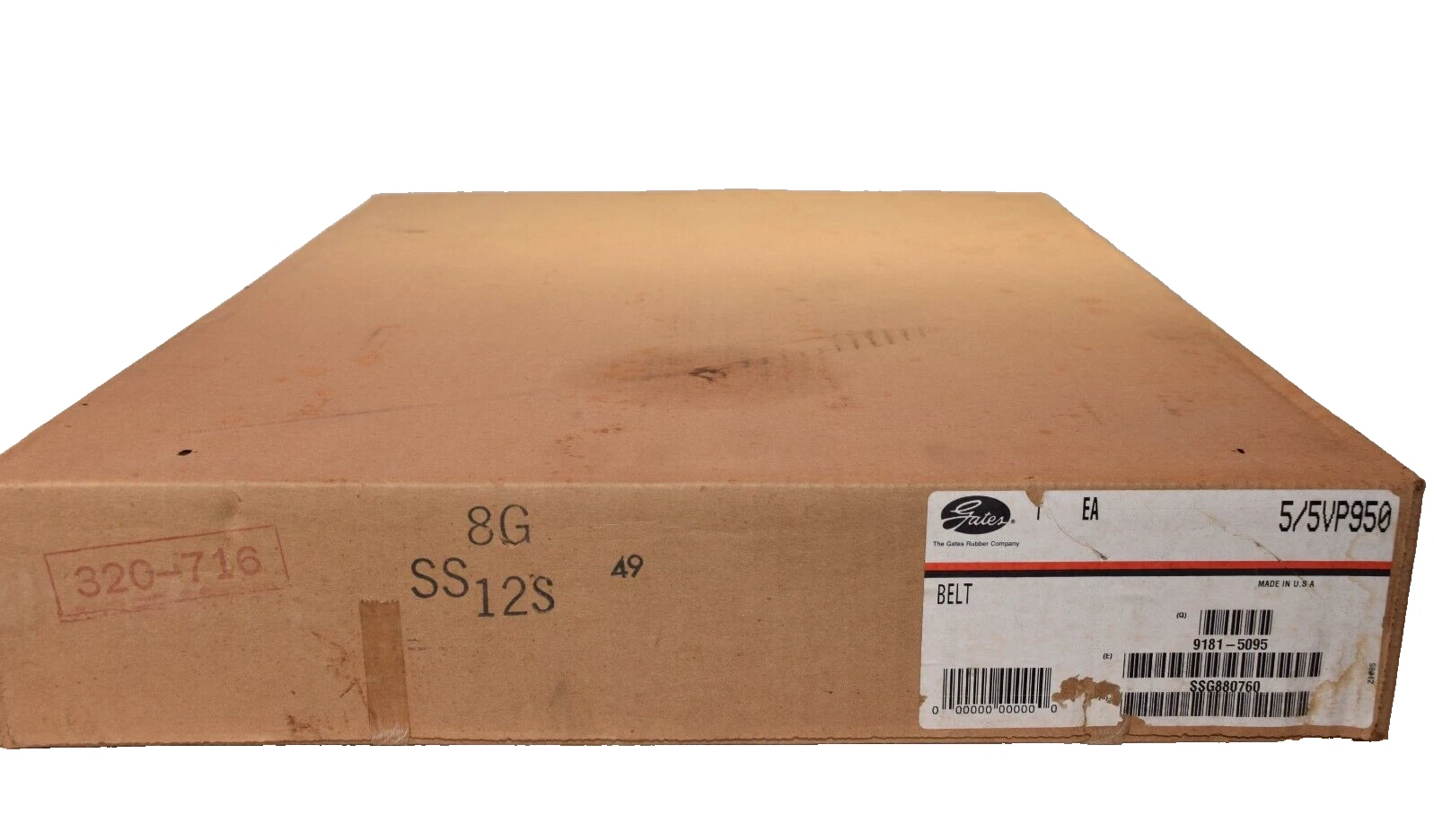(NEW) GATES 5/5VP950 , 9181-5095 5-Rib PowerBand Belt
