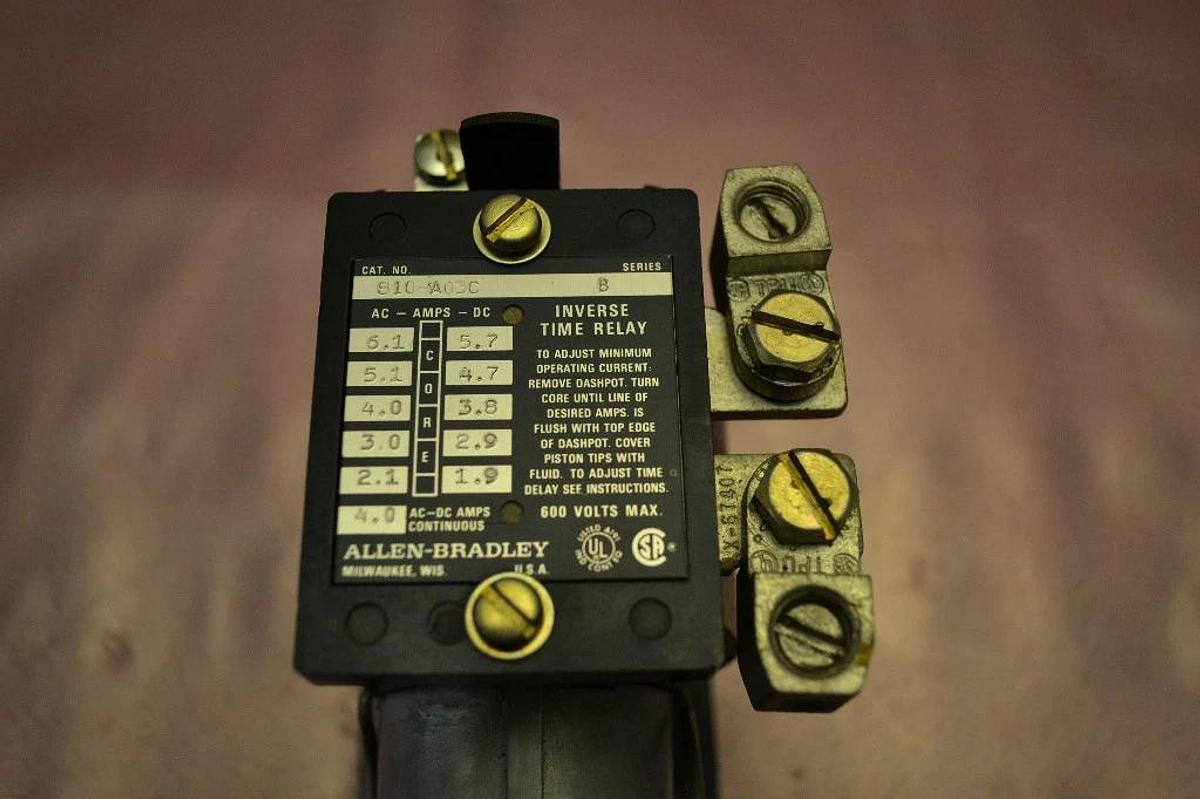 Used Allen Bradley Overload Relay 810-A03C 810 A03C 810A03C 600V 600 V
