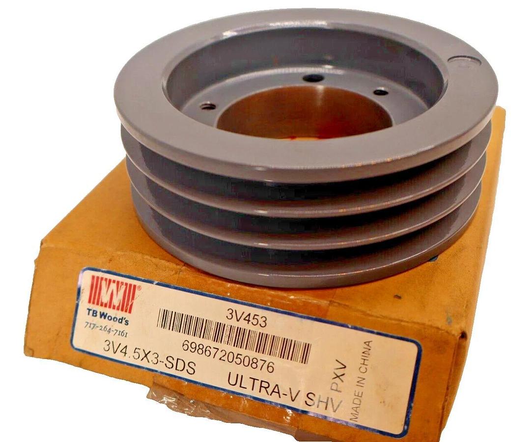 TB Woods 3V453 3V4.5X3-SDS ULTRA-V SHV SHEAVE PULLEY (NEW)