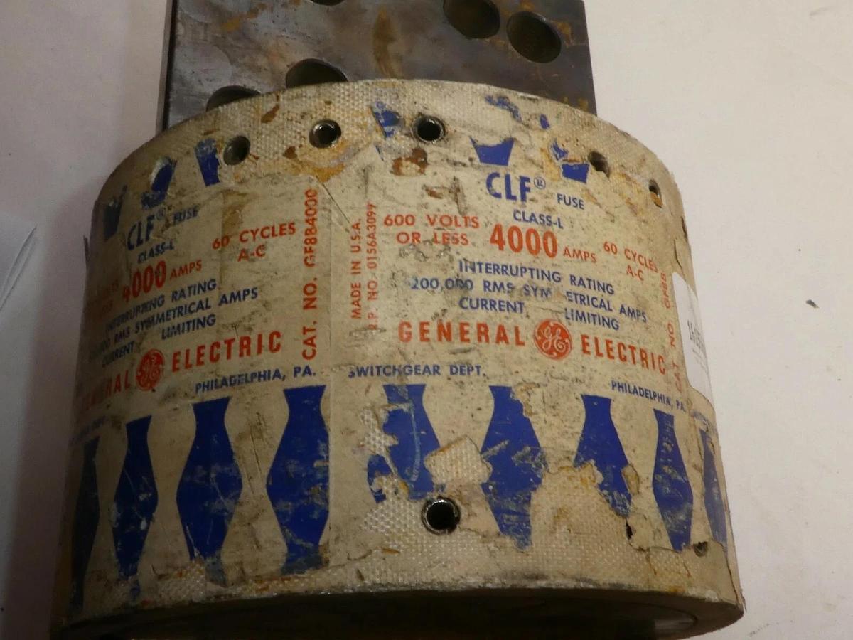 Used GE GENERAL ELECTRIC GF8B4000 CLF 4000A 4000 Amp A 60CY Class-L Fuse