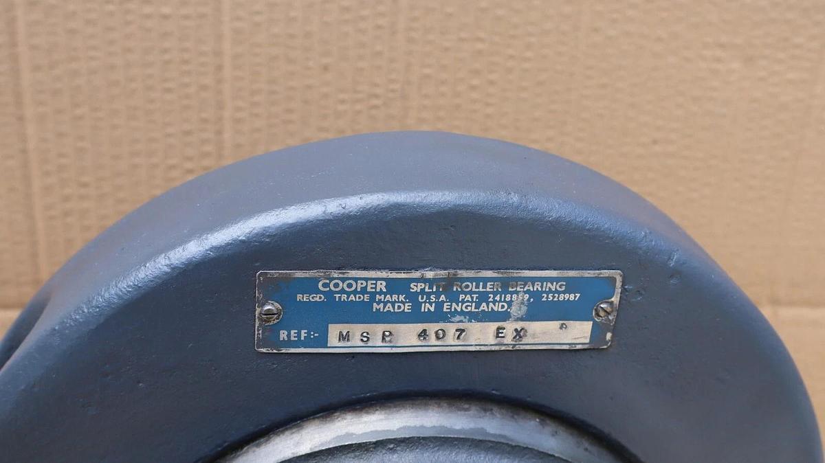 Cooper Pillow Block Bearing Housing MSP407EX MSP 407 EX MC407EX 4-7/16" NOS