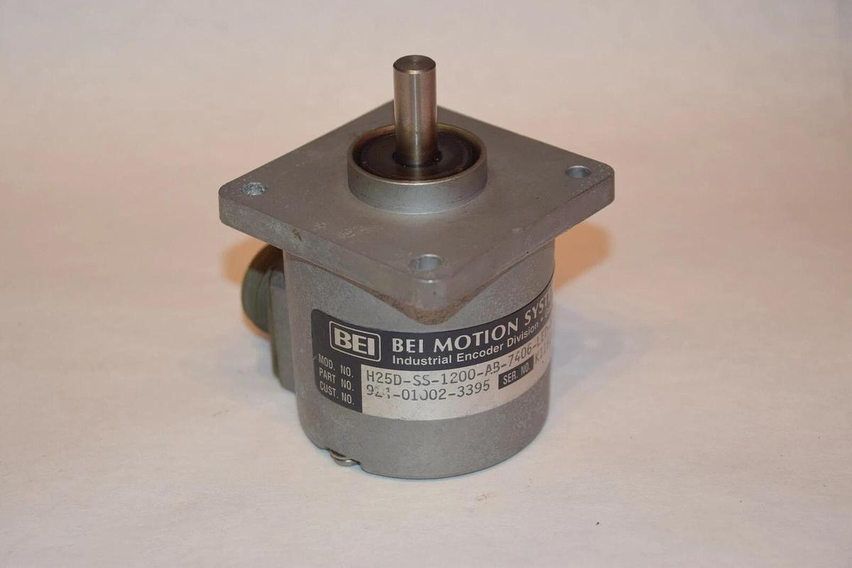 Used BEI 924-01002-3395 INDUSTRIAL ENCODER