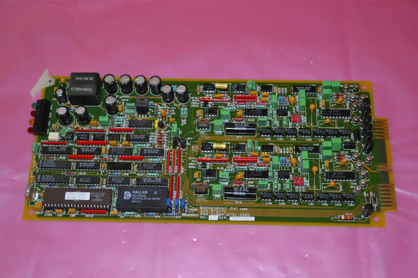 Used FISHER ROSEMOUNT CIRCUIT BOARD 01984-2731-0001 01984 2731 REV.E/F 9024-0578
