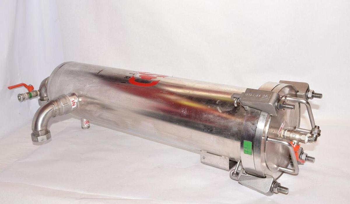 Used ASCO Stainless steel FILTRI 6" Filter Housing MTM032SL1HT-A35 1" Port Size  SS