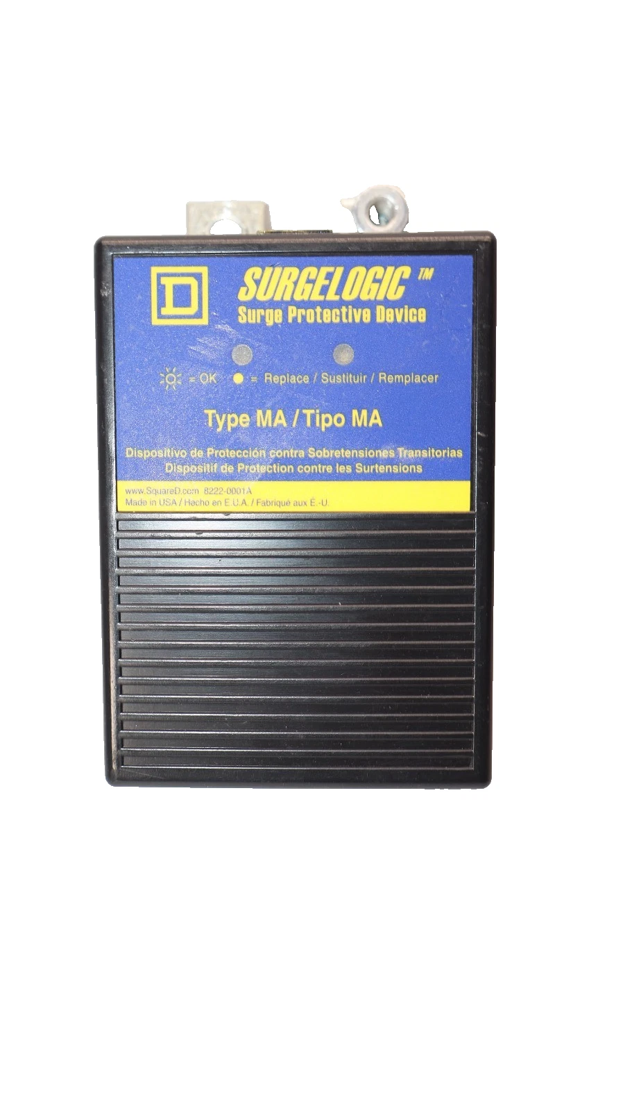 Used Square D MA1IMA12 120V Type MA Surgelogic Surge Protective Device