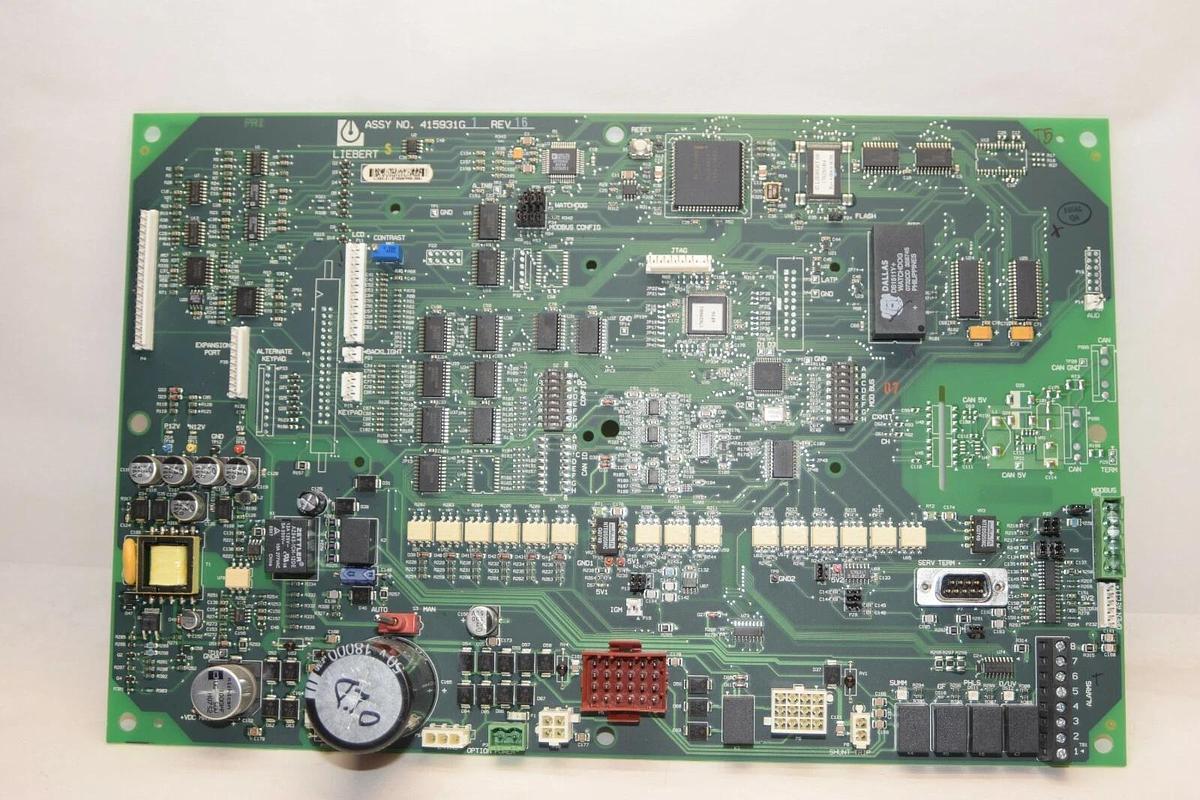 Used EMERSON / LIEBERT 415931G1 Rev 16 Control Board