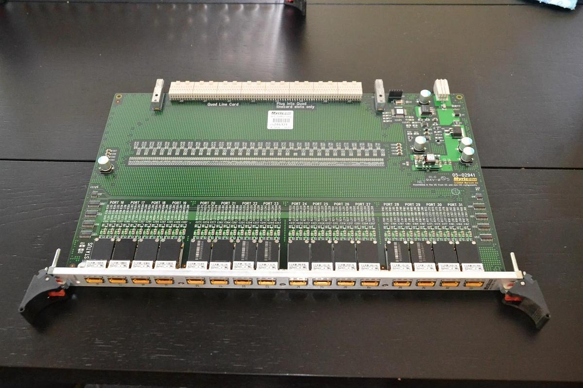 Used MYRICOM CIRCUIT BOARD CARD M3-THRU-16Q M3 THRU 16Q M3THRU16Q