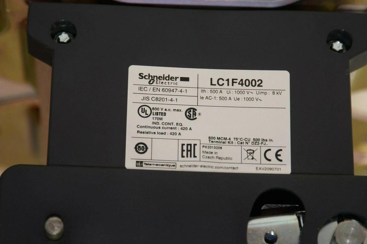 Used Schneider Electric Contactor LC1F4002