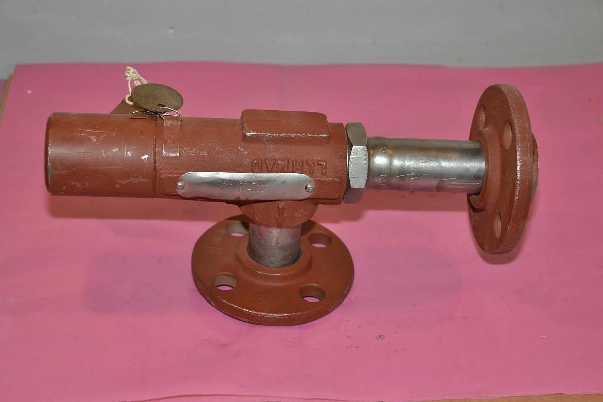 Refurbished CROSBY RELIEF VALVE CF8M 68530M6 L41SA 24 GPM/WTR SIZE SZ 1 X 1 120 PSI refurb