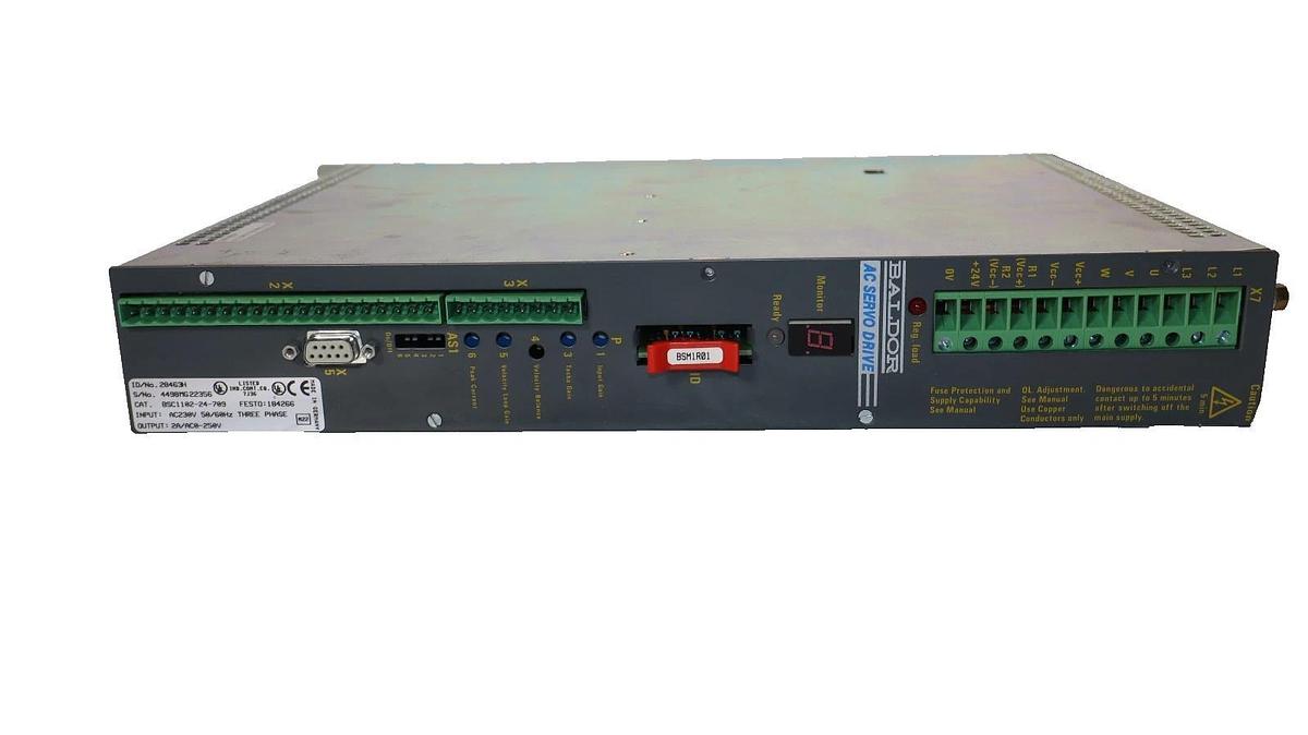 BALDOR Servo Control BSC Series 28463H BSC1102-24-709 230v 3ph w/Manual (READ)