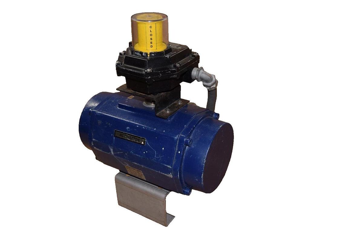 Used Flow-Tek Inc SR , SR-DA 120psi Automator , Actuator w/ Valve Position Indicator