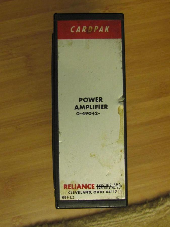 Used RELIANCE CARDPAK POWER AMPLIFIER 0-49042 049042
