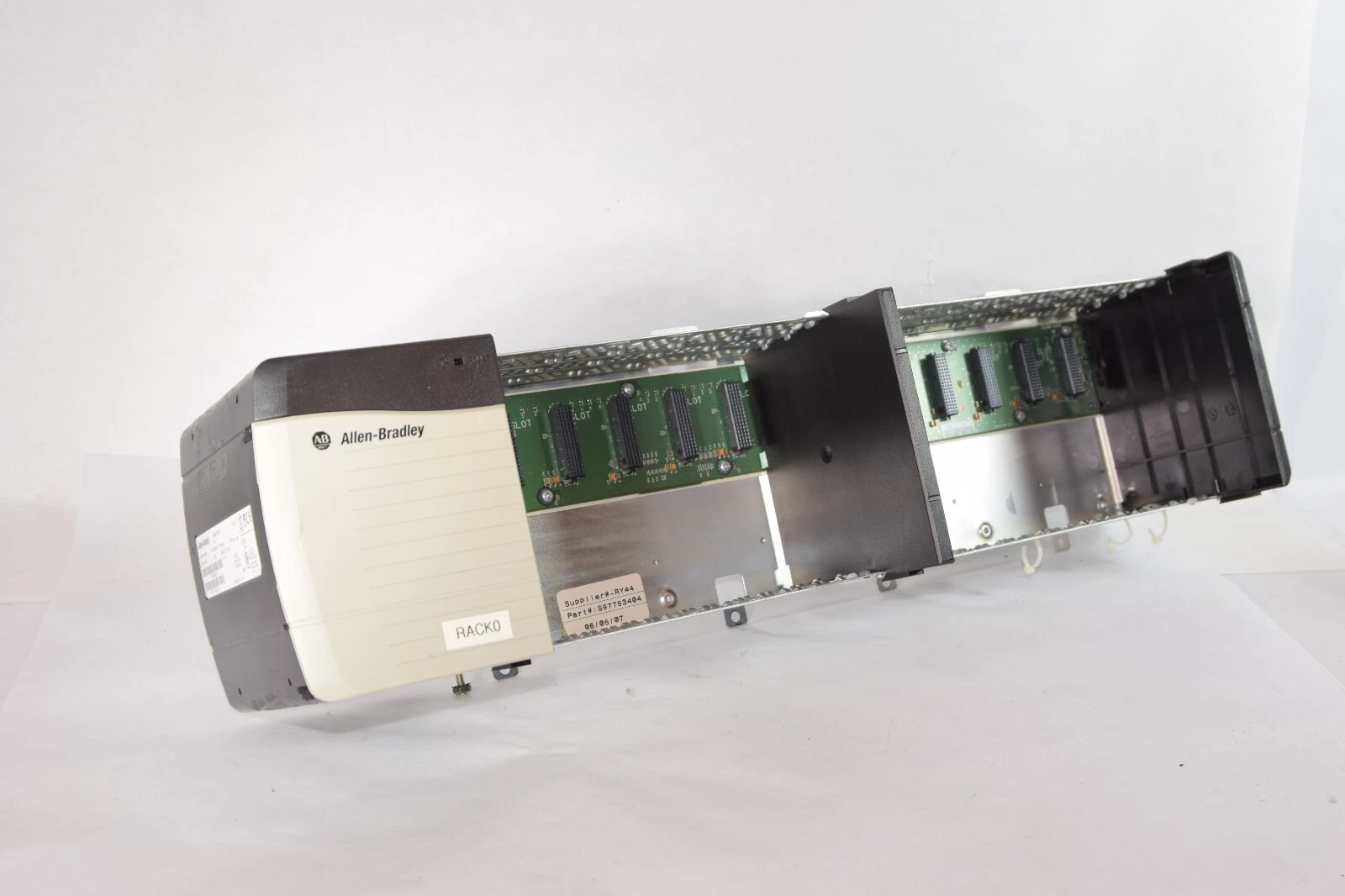 Used ALLEN BRADLEY 1756-A13 Ser. B 13 Slot Chassis W/1756-PA72 C Rev C01 Power Supply