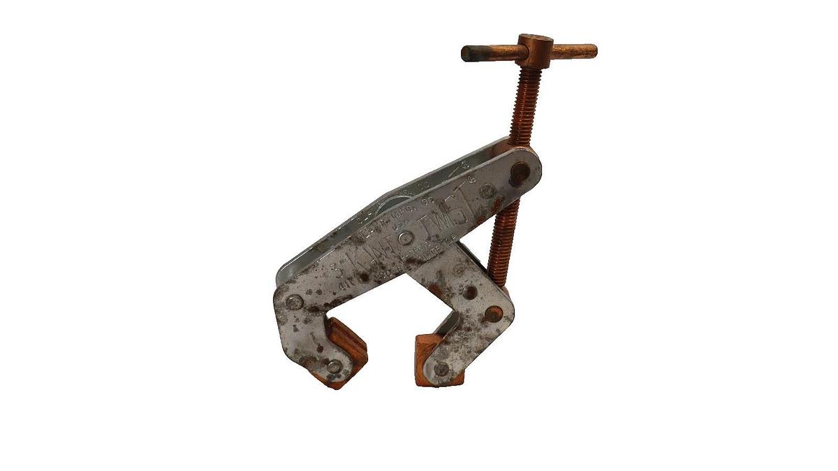 Used Clamp Mfg. Kant Twist Clamp No. 410, 3"  T-handle Multipurpose Welding Clamp