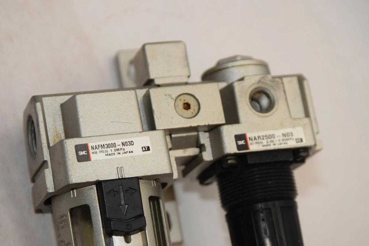 SMC NAFM3000-N03D Filter housing With NAR2500-N03 Pneumatic regulater