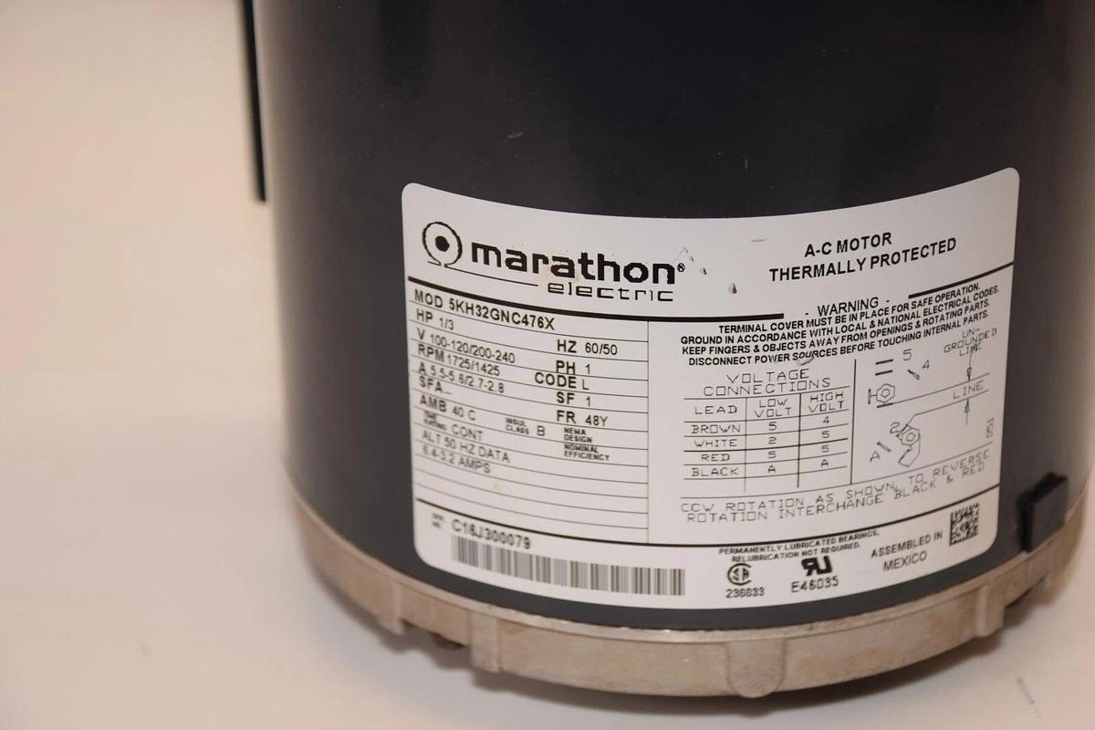 Used FLUID-O-TECH / MARATHON 05WM8 5KH32GNC476X 1ph 1/3Hp Flow Pump & Motor Vane Pump