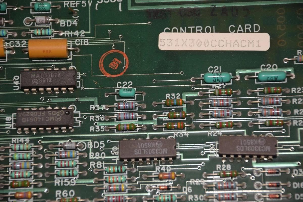 Used GENERAL ELECTRIC F31X300CCHAAG1 VA-4 CONTROL CARD