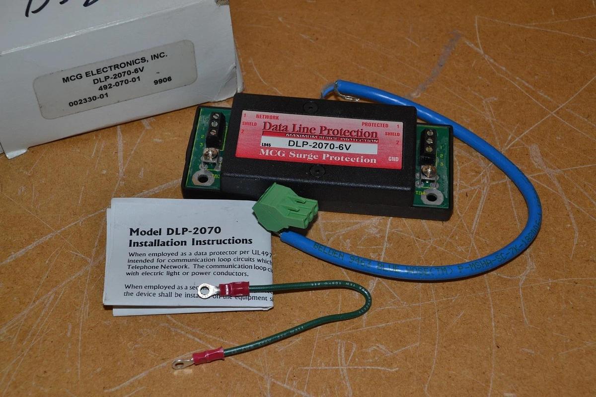 MCG ELECTRONICS DLP-2070-6V DLP20706V SURGE PROTECTOR NEW