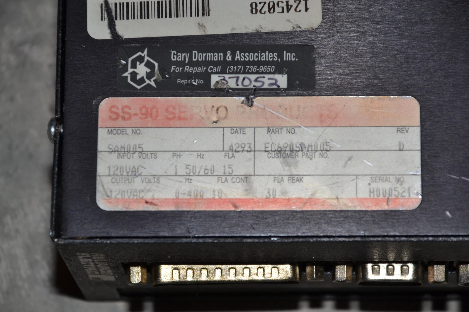 Used Reliance SS-90 Servo Amplifier EC690SAM005 SAM005 Electro-Craft Drive