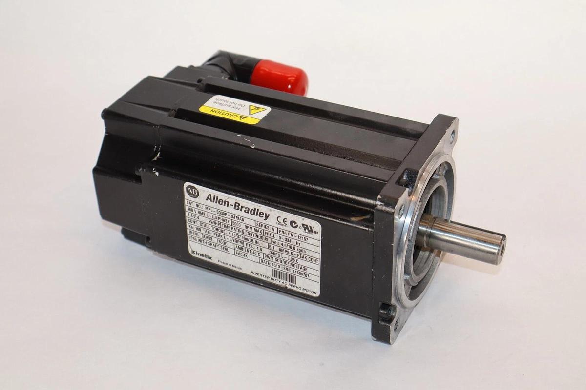 Refurbished ALLEN BRADLEY Kinetix Servo Motor MPL-B330P-SJ72AA 460v 3ph 1.8kw 2.4hp REFURB