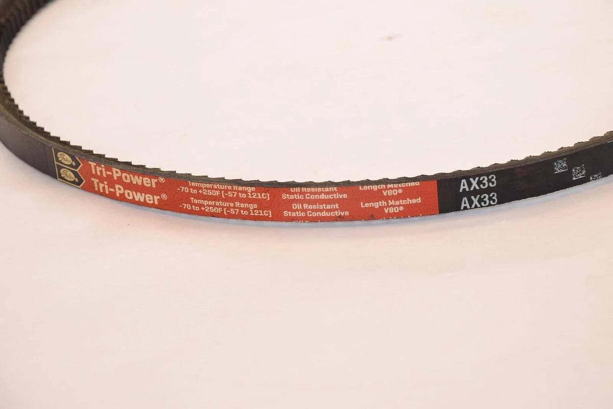 (NEW) GATES AX33 , 9012-2033 Tri-Power Cogged V-Belt