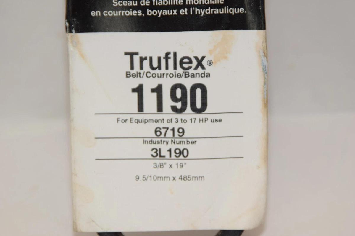 (NEW - Lot of 2) GATES 1190 3L190 3/8" x 19" Truflex V-Belt