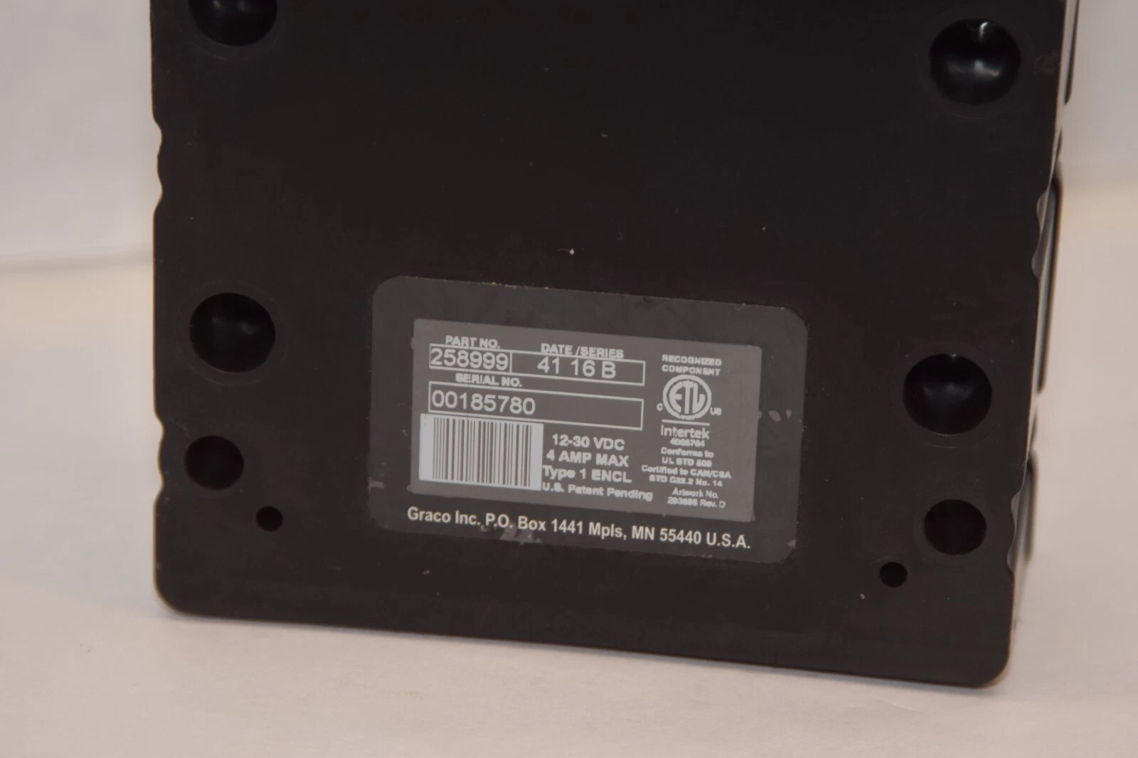Used GRACO 258999 12-30VDC 4A FCM Fluid Control Module Cube