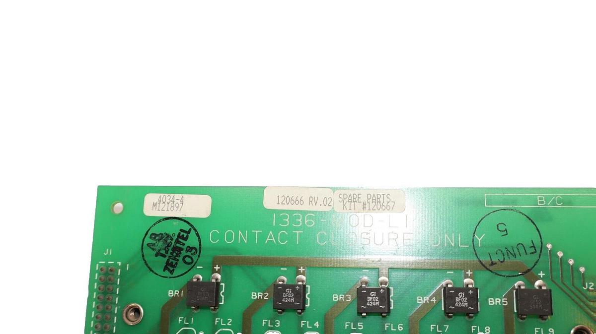Used ALLEN BRADLEY Circuit Bord Card 1336-MOD-LI Contact Closure Only 120666 Rev 02