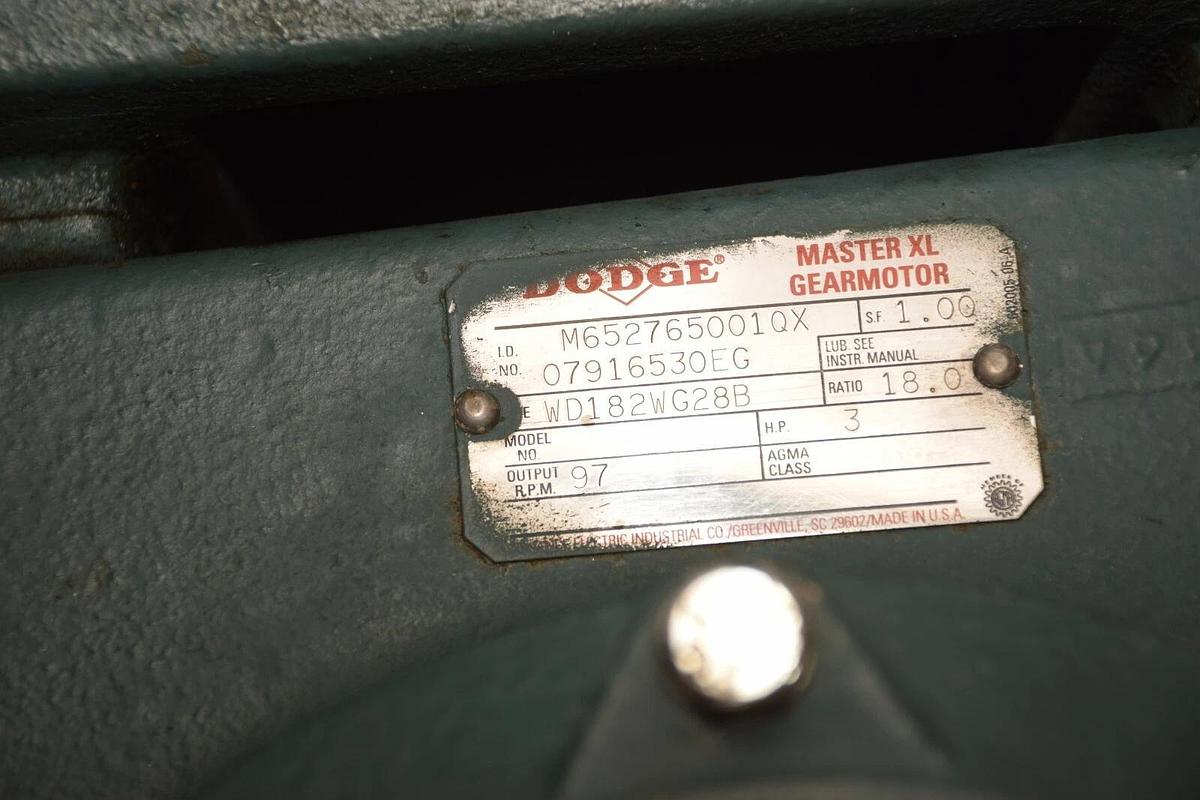 Used Dodge Gear Reducer Gear box 18:1 M652765001QX 3HP WD182WG28B 07916530EG *used