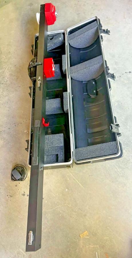 Used Bullex R.A.C.E. Station RACE001 Fire Training pull station, alarm phone w/ Case