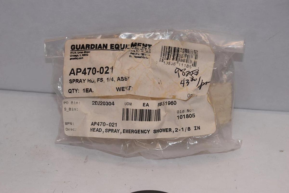 Guardian Equipment AP470-021 2-1/8" Emergency Spray Shower Head 1/4"