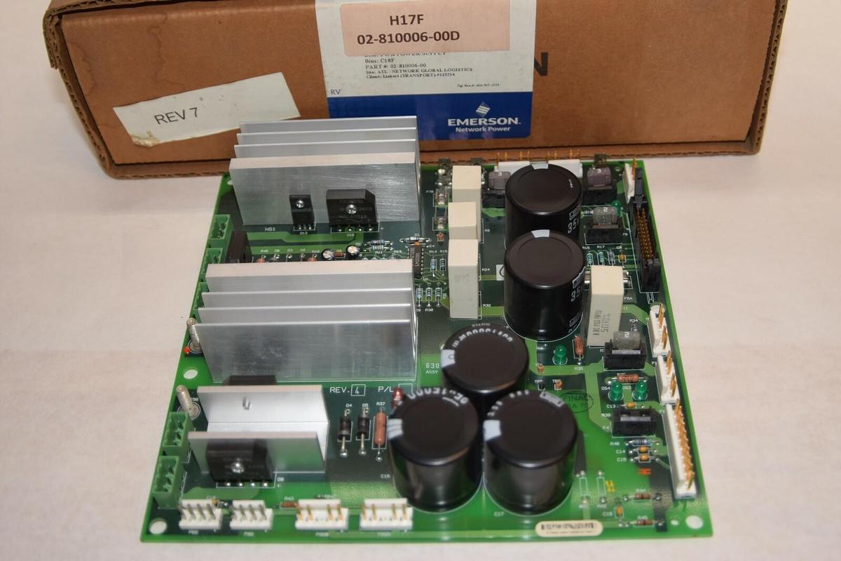 (NEW) EMERSON / LIEBERT 002-810006-00D Rev 4 Power Supply Circuit Board