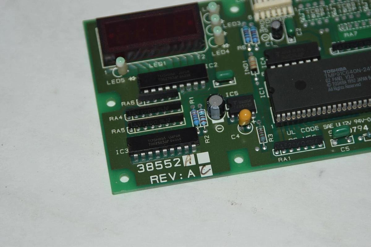 Used TOSHIBA 38552A Rev A CONTROL PANEL DRIVE TOSVERT-130 G2 KEYPAD Card Display