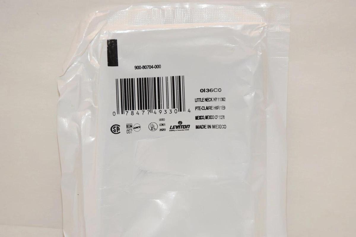 (NEW - Lot of 4) LEVITON OI36C0 Brown Receptacle Cover