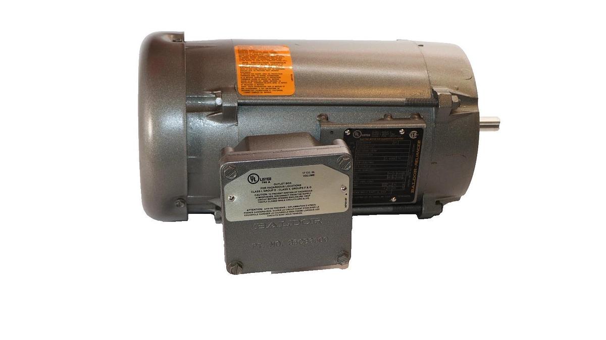 Baldor Explosion Proof Motor VXM050562A .5hp 1/2hp 208-230/460V NOS