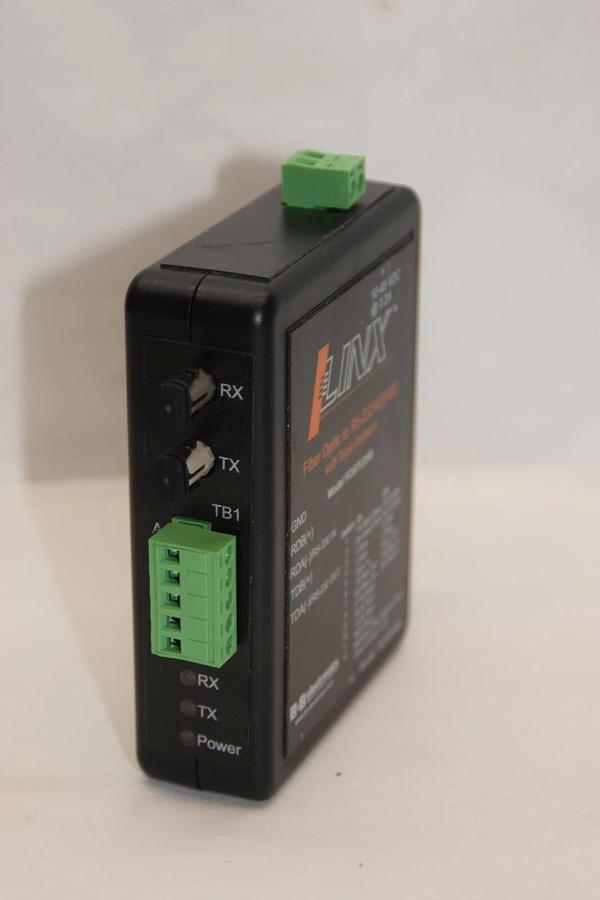 NEW- B&B ELECTRONICS FOSTCDRI RS-232/422/485 10-48Vdc 0.2A Fiber Optic Converter