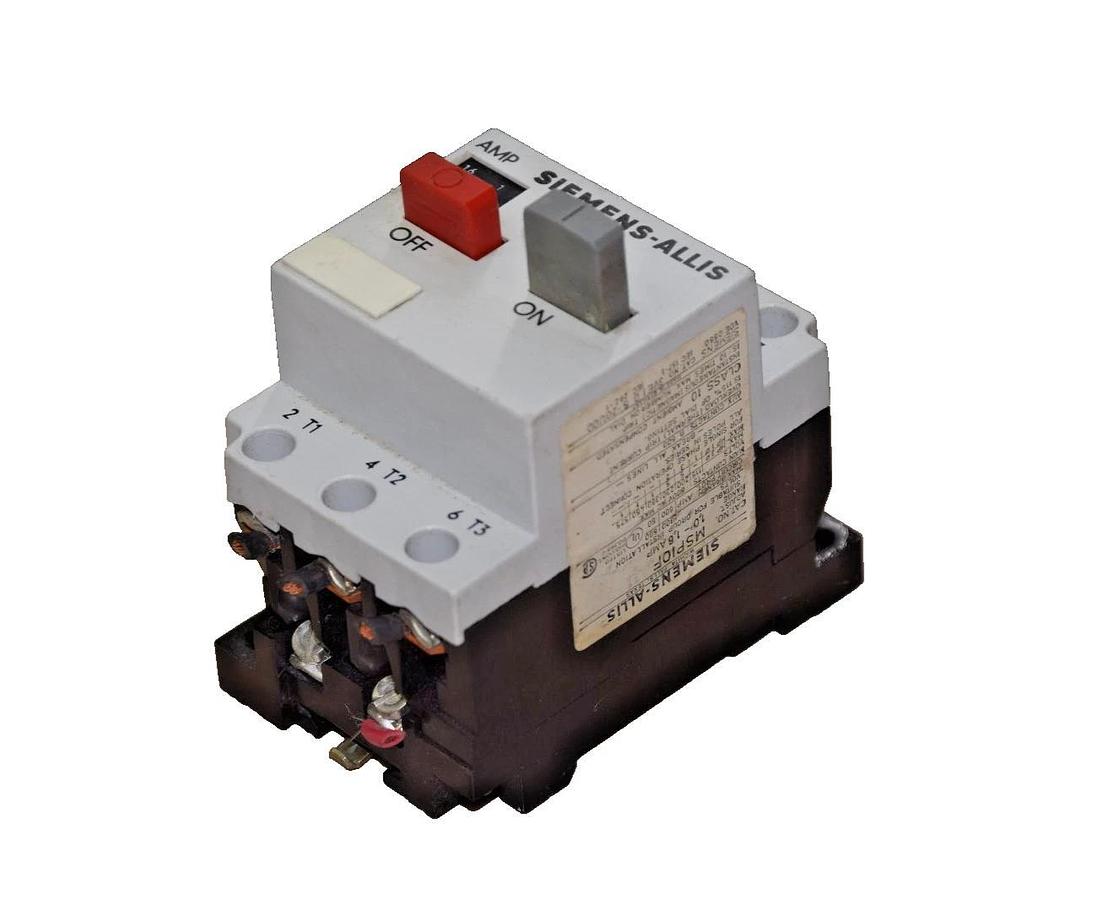Used SIEMENS-ALLIS MSP1 MSP10F CLASS 10 1,0-6,0 AMP CONTACTOR