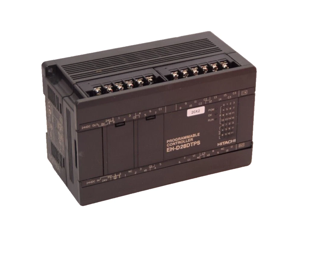Used HITACHI EH-D28DTPS EHD28DTPS 24Vdc 7.5mA Programmable Controller