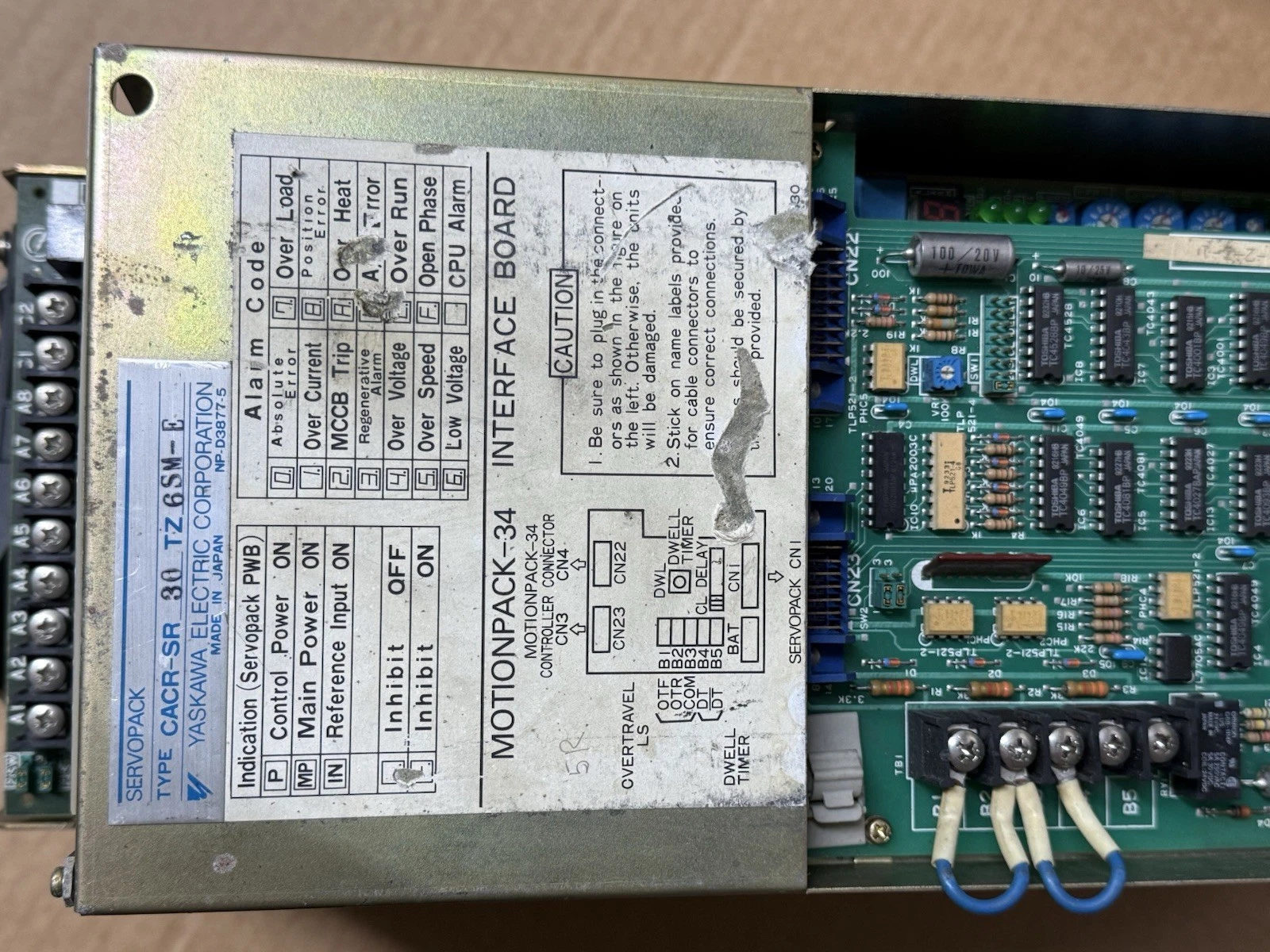 Used Yaskawa ServoPack Servo Controller Drive CACR-SR30TZSM CACR-SR30TZ6SM-E